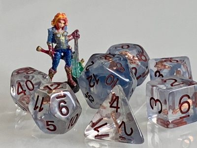 Bardic Inspiration Bard Class Polyhedral Dice for RPG Games like Dungeons and Dragons and Pathfinder. DnD Gift