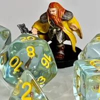 Channel Divinity Cleric Class Polyhedral Dice for RPG Games like Dungeons and Dragons and Pathfinder. A perfect DnD gift