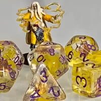 Empowered Sorcerer Class Polyhedral Dice for RPG Games like Dungeons and Dragons and Pathfinder. DnD Gifts