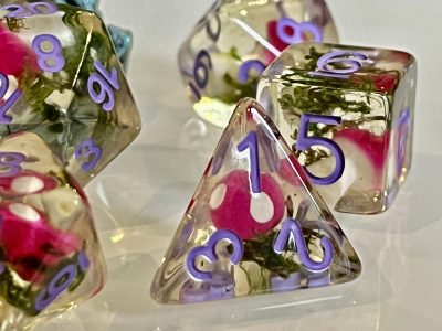 Enchanted Magical Mushrooms Dice (these are slightly larger than normal dice). A great rpg gift for Dungeons and Dragons