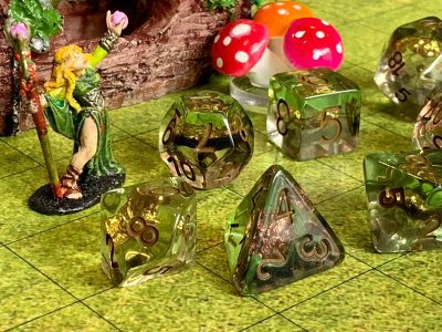 Wild Shape Druid Class Dice Polyhedral Set for RPG Games like Dungeons and Dragons and Pathfinder. A perfect gift