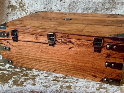 Wooden d20 rpg box Dungeons and Dragons Chest with metal D20 DnD Dice Box gift - Image 6