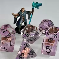 Tome Warlock Class Polyhedral Dice for RPG Games Dungeons and Dragons and Pathfinder Class Gifts