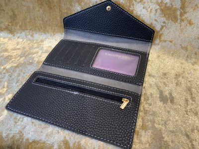 D20 Coin Black Vegan Leather Ladies Purse wallet Pathfinder, Dungeons and Dragons - Image 4