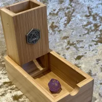 D20 Crit Collapsible Dice Tower for Dungeons and Dragons, Pathfinder, RPG, DM Gift for DnD