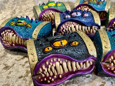 Dungeons and Dragons Mimic Monster Dice Box - resin