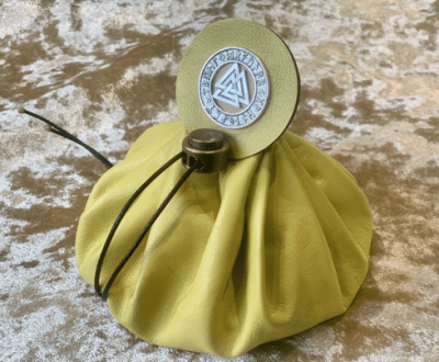 Leather Dice Bag Pouch for Dungeons and Dragons, RPG and Cosplay Larping Fantasy- LARGE