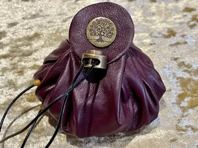 Dice Bag Dungeons and Dragons Leather Regular Dice Bag DnD Dicebag Coin Pouch LARP Bag for DnD Gifts RPG Gift Props larping