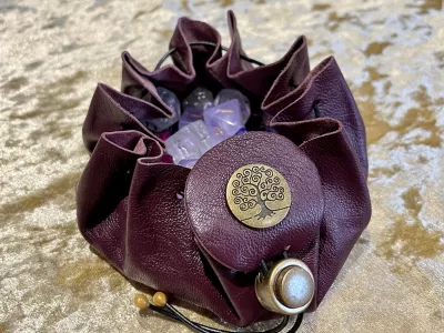 Dice Bag Dungeons and Dragons Leather Regular Dice Bag DnD Dicebag Coin Pouch LARP Bag for DnD Gifts RPG Gift Props larping - Image 3