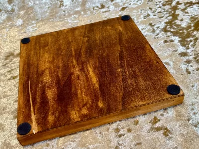 Dice Tray Dark Wood, Neoprene inlay, Dice Rolling Tray for Dungeons and Dragons. Wooden DM Gift for DnD - Image 6