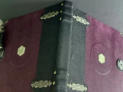 DM Screen Book Crit D20 Coin Story Book Genuine Leather Tome Dungeon Master DM Screen GM Screen Game Master Screen - Image 4