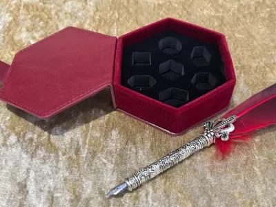 Dungeons and Dragons hexagonal Dice box vault for DnD Dice - Image 5