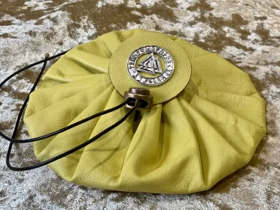 Leather Dice Bag Pouch for Dungeons and Dragons, RPG and Cosplay Larping Fantasy- LARGE - Image 2