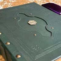 Leather Binder A4 Fantasy D20 Crit D&D, RPG, Prop, Weddings, Tome Book Grimoire, Witchcraft, Blank
