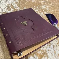 Leather Binder A4 Fantasy Dragon D&D, RPG, Prop, Tome Book Grimoire, Witchcraft, Blank