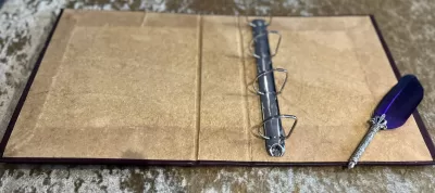 Leather Binder A4 Fantasy Dragon D&D, RPG, Prop, Tome Book Grimoire, Witchcraft, Blank - Image 6