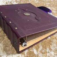 Leather Binder A4 Fantasy 'Triple Godess' Witchcraft, D&D, RPG, Prop, Tome Book Grimoire Blank