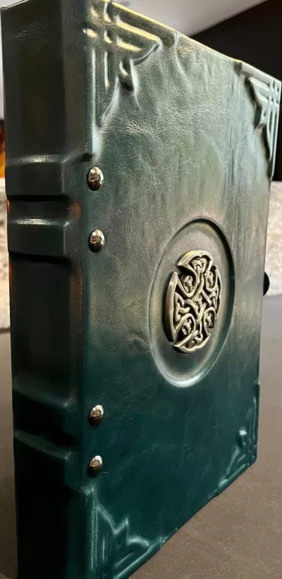 Leather Celtic Cross Genuine Leather A5 Journal, Notebook, Tome, Grimoire, Spell Book - Image 6