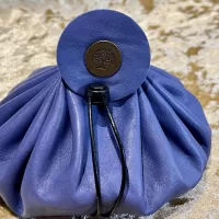 Leather Dice Bag Pouch for Dungeons and Dragons, RPG and Cosplay Larping Fantasy- LARGE