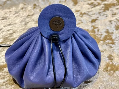 Leather Dice Bag Pouch for Dungeons and Dragons, RPG and Cosplay Larping Fantasy- LARGE