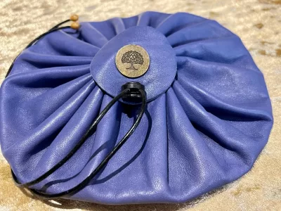 Leather Dice Bag Pouch for Dungeons and Dragons, RPG and Cosplay Larping Fantasy- LARGE - Image 5