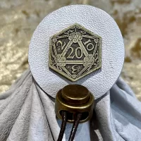 Leather Dice Bag Pouch for Dungeons and Dragons, RPG and Cosplay Larping Fantasy- LARGE