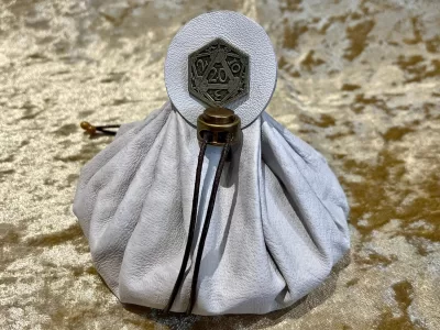 Leather Dice Bag Pouch for Dungeons and Dragons, RPG and Cosplay Larping Fantasy- LARGE - Image 6