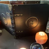 DM Screen Book Crit D20 Coin Story Book Genuine Leather Tome Dungeon Master DM Screen GM Screen Game Master Screen