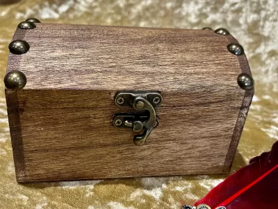 Fantasy Wooden DND Dice Chest and DnD Dice Box for Dungeons and Dragons Gift - Image 4
