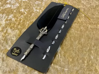 Feather Pen Fountain Calligraphy Antique Craft Supply for RPG Games like Dungeons and Dragons and Pathfinder. DnD Gifts RPG Gift - Image 2