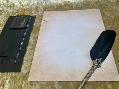 Feather Pen Fountain Calligraphy Antique Craft Supply for RPG Games like Dungeons and Dragons and Pathfinder. DnD Gifts RPG Gift - Image 5