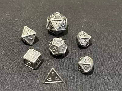 Chest with mini metal Polyhedral Dice | Games like Dungeons and Dragons, Pathfinder, Gifts RPG - Image 7
