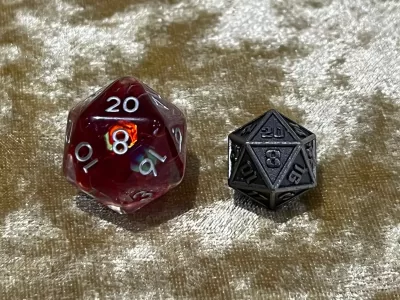 Mini metal Polyhedral Dice | 10mm | Games like Dungeons and Dragons, Pathfinder, Gifts RPG - Image 4