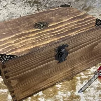 Wooden Chest | Box | Fantasy | RPG | Dungeons & Dragons | DnD | for Dice and Accessories