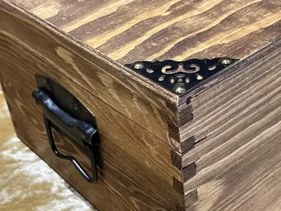Wooden Chest | Box | Fantasy | RPG | Dungeons & Dragons | DnD | for Dice and Accessories - Image 5