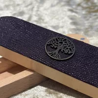 Dice Vault | Dungeons and Dragons | Tree of Life | Purple Dragon Scale leather on lid | DnD | Dungeon Gifts RPG Gift
