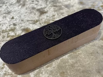 Dice Vault | Dungeons and Dragons | Tree of Life | Purple Dragon Scale leather on lid | DnD | Dungeon Gifts RPG Gift - Image 3