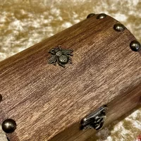 Chest | Box | Bee | Fantasy | Wooden | DND Dice | DnD Dice  | Box for Dungeons and Dragons | DnD Gift