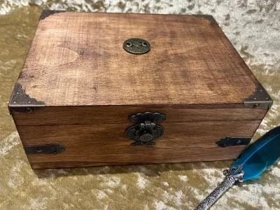 Chest Dungeons and Dragons Chest with metal Triple Goddess RPG box and DnD Dice Box - Image 4