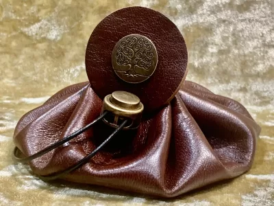 Dice Bag Dungeons and Dragons Leather Regular Dice Bag DnD Dicebag Coin Pouch LARP Bag for DnD Gifts RPG Gift Props larping