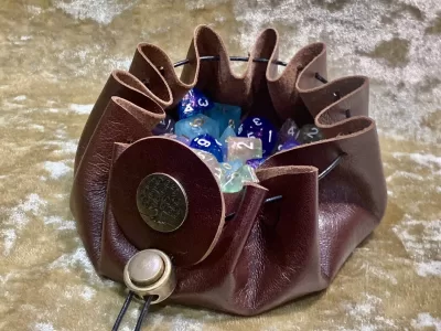 Dice Bag Dungeons and Dragons Leather Regular Dice Bag DnD Dicebag Coin Pouch LARP Bag for DnD Gifts RPG Gift Props larping - Image 4