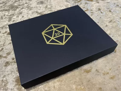 x 5 Dice Sets in Gift Box with Tray | Dungeons and Dragons | DnD Poly Sets | RPG Games | Pathfinder | Epic Christmas Gift - Image 3