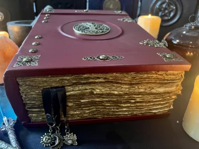 Tree of Life Leather Notebook | Tome | Grimoire | Spell Book - A4 LARGE | Fantasy DnD | Witchcraft | blank Deckled Parchment
