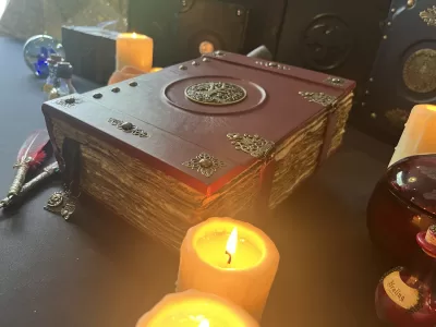 Tree of Life Leather Notebook | Tome | Grimoire | Spell Book - A4 LARGE | Fantasy DnD | Witchcraft | blank Deckled Parchment