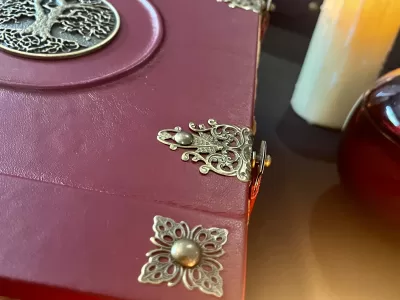 Tree of Life Leather Notebook | Tome | Grimoire | Spell Book - A4 LARGE | Fantasy DnD | Witchcraft | blank Deckled Parchment