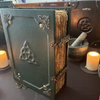 Leather Notebook | Tome | Grimoire | Spell Book - A4 LARGE | Fantasy DnD | Witchcraft | blank with Deckled Parchment