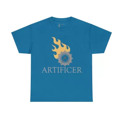 Artificer | Unisex T-shirt | Dungeons and Dragons Style | Pathfinder Style | Fantastic Gift | Metal D20 Shirt | Dragon Dice Shirt - Image 50