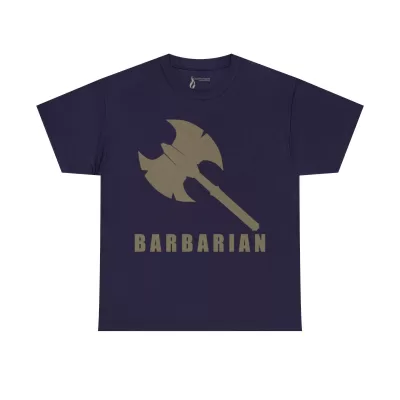 Barbarian | Unisex T-shirt | Dungeons and Dragons Style | Pathfinder Style | Fantastic Gift | Metal D20 Shirt | Dragon Dice Shirt - Image 62