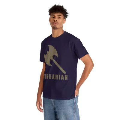 Barbarian | Unisex T-shirt | Dungeons and Dragons Style | Pathfinder Style | Fantastic Gift | Metal D20 Shirt | Dragon Dice Shirt - Image 66