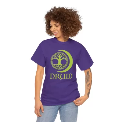 Druid | Unisex T-shirt | Dungeons and Dragons Style | Pathfinder Style | Fantastic Gift | Metal D20 Shirt | Dragon Dice Shirt - Image 61